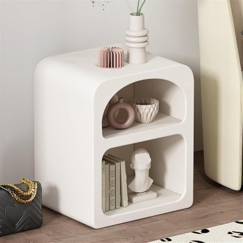 ZJGFCB Nachttische aus Holz mit 2 Etagen und offenem Stauraum für Schlafzimmer und Wohnzimmer (Größe: 40 x 45 x 55 cm, Farbe: A) von ZJGFCB