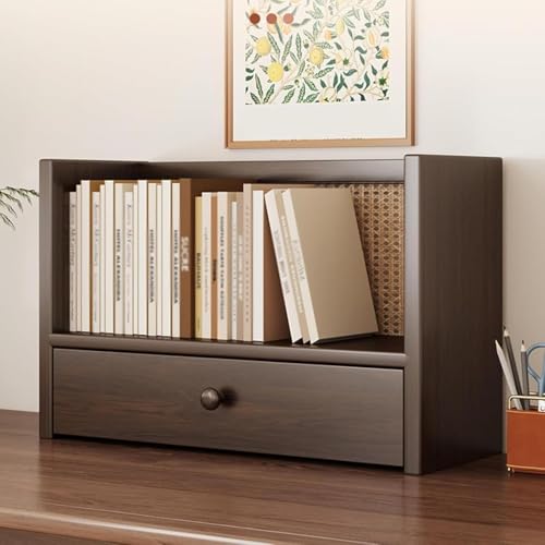 ZJGFCB Schreibtisch-Organizer mit Schubladen, Bücherregal, Arbeitsplatte, Ausstellungsregal für Büro und Zuhause, funktionale Schreibtisch-Aufbewahrungslösung (Größe: 40 cm) von ZJGFCB