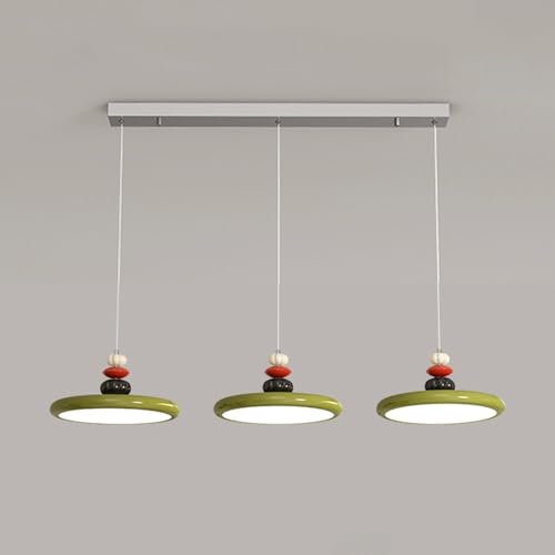 Moderne dimmbare LED Linear-Kronleuchter Französisch Creme Küche Pendelleuchte über Insel 2-flammig Aluminium Esszimmer Decke Pendelleuchte, 48W, 27 Zoll Länge, Acryl Schirm Moderne dimmbare LED Linear-Kronleuchter Französisch Creme Küche Pendelleuchte über Insel 2-flammig Aluminium Esszimmer Decke Pendelleuchte, 48W, 27 Zoll Länge, Acryl Schirm von ZJHAHJY