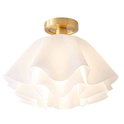 Moderne weiße Deckenlampen in Blumenform, halbbündige Deckenleuchten, minimalistisches Kupfer in Deckennähe, für Flur, Esszimmer, Mädchenschlafzimmer, Eingangsbereich, Veranda, 40 x 30 cm (30 x 20 cm) Moderne weiße Deckenlampen in Blumenform, halbbündige Deckenleuchten, minimalistisches Kupfer in Deckennähe, für Flur, Esszimmer, Mädchenschlafzimmer, Eingangsbereich, Veranda, 40 x 30 cm (30 x 20 cm) von ZJHAHJY
