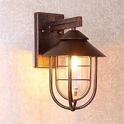 ZJHAHJY Außenwandlampe Vintage Industriell Nautisch Außen in Antik Kupfer Wandleuchte Glasschirm Wandlampen Retro Regenfest E27 Wandlaterne für Garten Villa Balkon Treppe Weg ZJHAHJY Außenwandlampe Vintage Industriell Nautisch Außen in Antik Kupfer Wandleuchte Glasschirm Wandlampen Retro Regenfest E27 Wandlaterne für Garten Villa Balkon Treppe Weg von ZJHAHJY