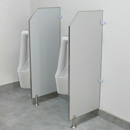 ZJHAHJY Bodenmontierte Urinal-Schallwand Urinal Wasserdichtes Brett Wandtrennwand Öffentliche Toilettentrennwand Männerurinal Sichtschutz Toilettentrennwand Mit Edelstahlbeschlag von ZJHAHJY