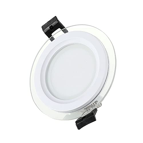 ZJHAHJY Deckenleuchte, 3-Farbtemperaturmodus, transparente LED-Spotlichter, Downlight-Einbaustrahler für Schlafzimmer, Gänge, Persönlichkeitsladen, Stoffladen, dekorative Akzentlampe von ZJHAHJY