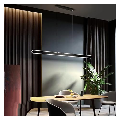 ZJHAHJY Esszimmerlampe Minimalistische LED Esszimmer Esstisch Bürolampen Nordic Island Lange Studie Kronleuchter von ZJHAHJY