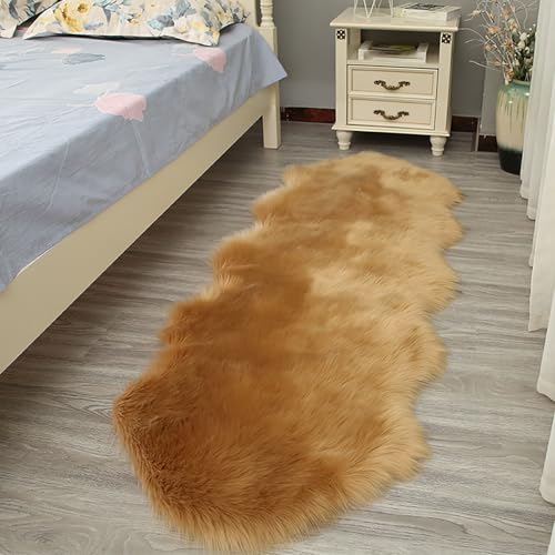 ZJHAHJY Kunstpelz-Bereichs-Teppich-Schaffell-Zottel-Flauschiger Fuzzy-Grauer Teppich für Schlafzimmer-Nachttisch-Bett-Boden-Wohnzimmer ZJHAHJY Kunstpelz-Bereichs-Teppich-Schaffell-Zottel-Flauschiger Fuzzy-Grauer Teppich für Schlafzimmer-Nachttisch-Bett-Boden-Wohnzimmer von ZJHAHJY