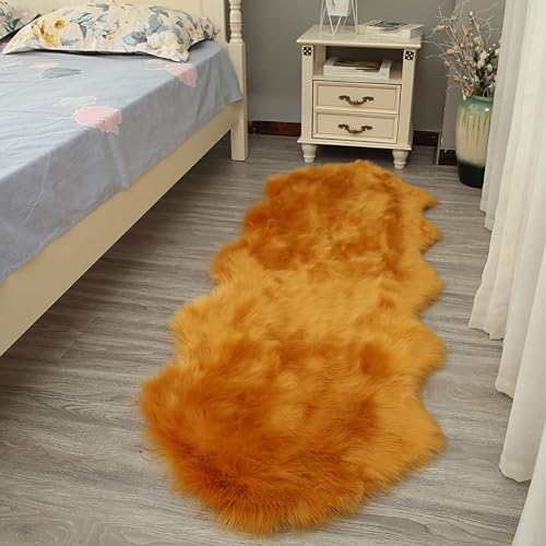 ZJHAHJY Kunstpelz-Bereichs-Teppich-Schaffell-Zottel-Flauschiger Fuzzy-Grauer Teppich für Schlafzimmer-Nachttisch-Bett-Boden-Wohnzimmer ZJHAHJY Kunstpelz-Bereichs-Teppich-Schaffell-Zottel-Flauschiger Fuzzy-Grauer Teppich für Schlafzimmer-Nachttisch-Bett-Boden-Wohnzimmer von ZJHAHJY