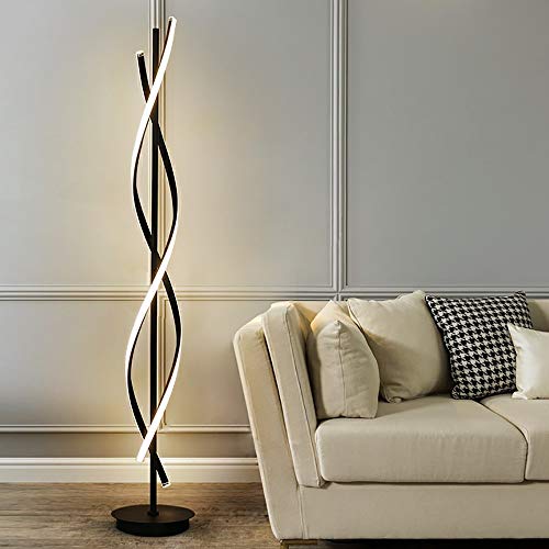 ZJHAHJY Moderne LED-Stehleuchte mit dimmbarem Spiraldesign, Fernbedienung und Augenschutz. 3-stufig dimmbar, 3 Farbtemperaturen. Stehend zum Lesen und Entspannen. ZJHAHJY Moderne LED-Stehleuchte mit dimmbarem Spiraldesign, Fernbedienung und Augenschutz. 3-stufig dimmbar, 3 Farbtemperaturen. Stehend zum Lesen und Entspannen. von ZJHAHJY