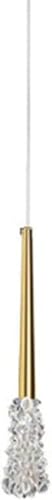 ZJHAHJY Pendelleuchten Moderne Kristalllampe Einzelkopf Esszimmer Luxus Kronleuchter Vollkupfer Einfache Schlafzimmer Nachttischlampe Verstellbare Hängelampe Pendelleuchte H, Pendelleuchte (Gold) von ZJHAHJY