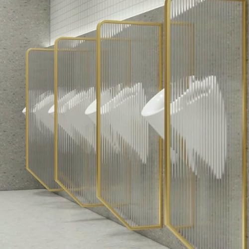 ZJHAHJY Sichtschutzwand für Herrenurinale, wandmontierter Sichtschutz für Herrenurinale, öffentliche Toilettentrennwand aus gehärtetem Glas, Wird in öffentlichen Toiletten und Bars verwendet von ZJHAHJY