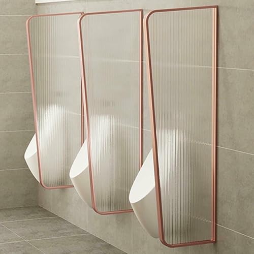 ZJHAHJY Toilettentrennwand, Urinal-Sichtschutz zur Wandmontage, durchscheinendes Glas für mehr Privatsphäre in öffentlichen Räumen und Büros von ZJHAHJY