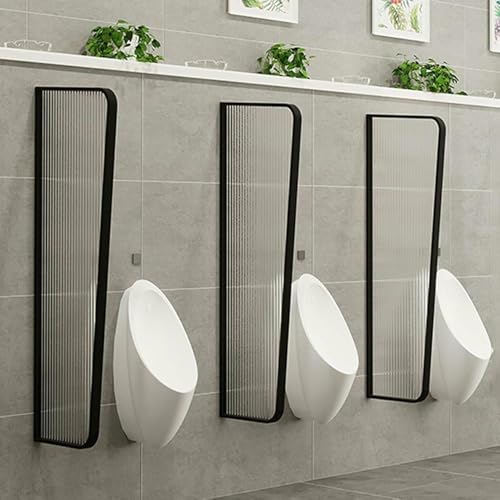 ZJHAHJY Toilettentrennwand, Urinal-Sichtschutz zur Wandmontage, durchscheinendes Glas für mehr Privatsphäre in öffentlichen Räumen und Büros von ZJHAHJY