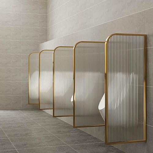ZJHAHJY Toilettentrennwand aus Edelstahl mit durchscheinendem Glas, verbesserte Privatsphäre und Schutz für Toiletten von ZJHAHJY