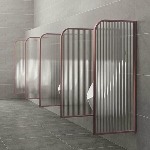 ZJHAHJY Toilettentrennwand aus Edelstahl mit durchscheinendem Glas, verbesserte Privatsphäre und Schutz für Toiletten von ZJHAHJY