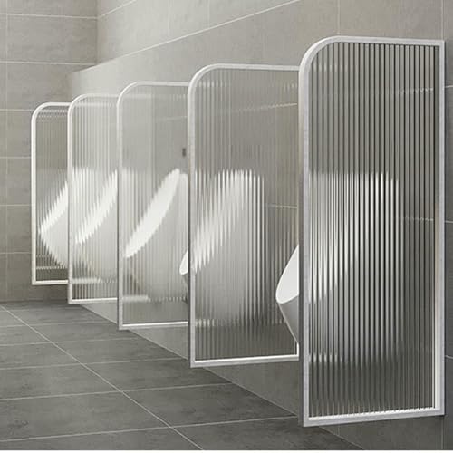 ZJHAHJY Toilettentrennwand aus Edelstahl mit durchscheinendem Glas, verbesserte Privatsphäre und Schutz für Toiletten von ZJHAHJY