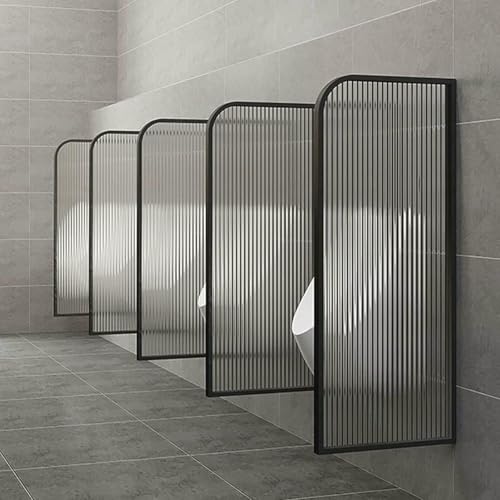 ZJHAHJY Toilettentrennwand aus Edelstahl mit durchscheinendem Glas, verbesserte Privatsphäre und Schutz für Toiletten von ZJHAHJY
