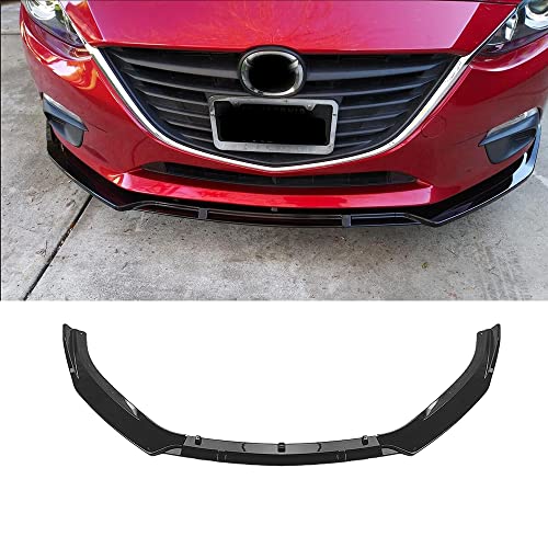 ZJHESXV Front Lower Spoiler Lip Splitter Für Mazda 3 Alexa Limousine 2014-2018 von ZJHESXV