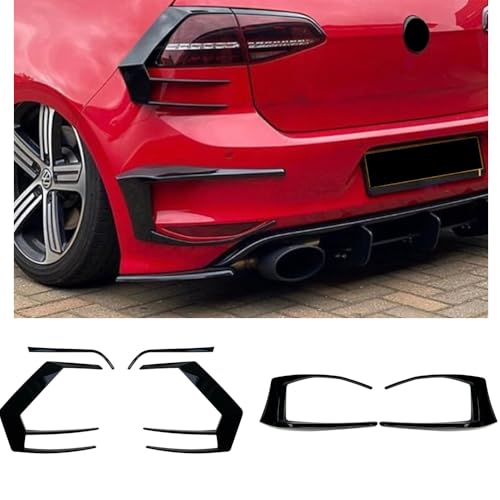 ZJHESXV Heckschürze Spoiler Nebelscheinwerfer Abdeckung Für VW Golf 7 GTI R GTD Mk7 2013-2016 von ZJHESXV