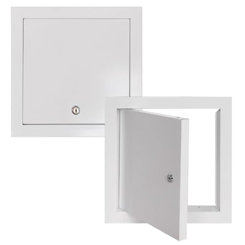Abschließbare Zugangsplatten für Wände Und Decken, Wasserdichte Rohrinspektionstür für Badezimmer, Küche Und Schlafzimmer(White,Hole 20x35cm) von ZJKXJH
