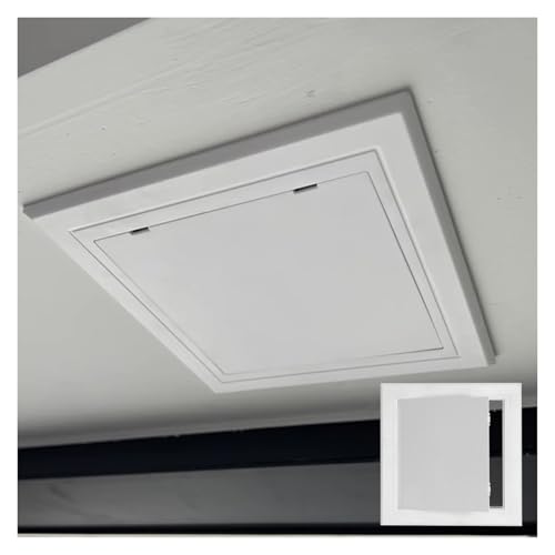 Anpassbare Revisionsklappe aus ABS-Kunststoff, 1-2er-Pack, Wasserdichte Inspektionstür für Wände und Decken, Einfach zu installierende Inspektionsabdeckung(2 pack,Hole 4.7x5.9in) von ZJKXJH