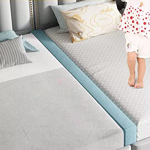 Bettritzenfüller, Liebesbrücke Bett-Verbindungsstücke Lückenfüller, Blaue Matratzenverlängerung Für Wandseite/Patchwork Bett, Atmungsaktives Kopfteilkissen Aus Schwamm In Individueller Größe ( Color : von ZJKXJH