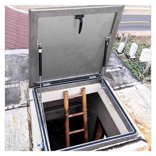 Dachluken 50 55 60 65 70 75 80 85 90 95 100 cm Flachdach Einstiegsluke Tür, Witterungsbeständiger Steildach-Dachausstiegs-Deckel mit Gummidichtung, Brunnenkopfabdeckung(LXW-75x100cm/29.5"x39.4") von ZJKXJH