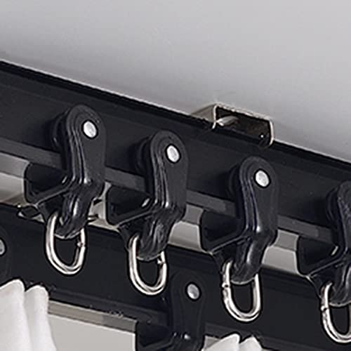 Gardinenschiene Vorhangschienen-Rollenhaken, 10 20 30 40 50PCS Vorhang Gleiter Haken Spur Schiene Läufer, Vorhang Tracks Dämpfer Rad Rollen Haken Ball Pulley ( Color : Black Nano Wheel , Size : 30PC ) Gardinenschiene Vorhangschienen-Rollenhaken, 10 20 30 40 50PCS Vorhang Gleiter Haken Spur Schiene Läufer, Vorhang Tracks Dämpfer Rad Rollen Haken Ball Pulley ( Color : Black Nano Wheel , Size : 30PC ) von ZJKXJH