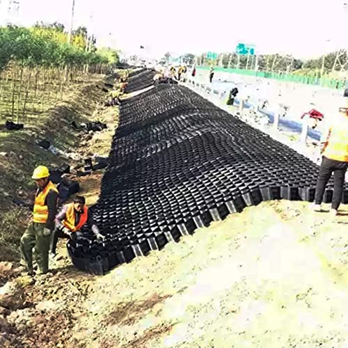 Kiesgitter Bodengitter Stabilisator Für Schmutz, Auffahrt Landschaftsbau Geogitter Durchlässige Pflastersteine, Boden/Kies/Sand/Gestein Auffüllung Hangsicherung Polyethylen Gitter ( Color : WxL , Size von ZJKXJH