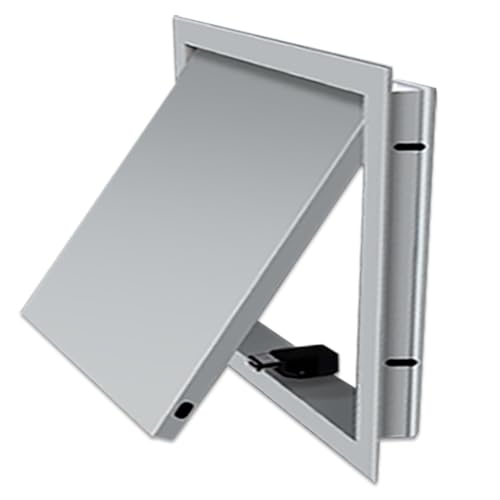 Magnetische Wand-Revisionsklappe 15x15 20x20 25x25 30x30 35x35 40x40 50x50 60x60cm, Revisionstür für Einfache Wartung, Wasserdicht(Gray,Hole 11.8x15.7in) von ZJKXJH