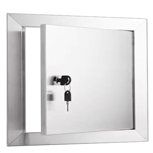 Quadratische Revisionsklappe Aus Edelstahl 304, Wasserdichte Revisionstür, Zugangsklappe für Zukünftige Wartungsarbeiten(Hole 50x65cm/19.7x25.6in) von ZJKXJH