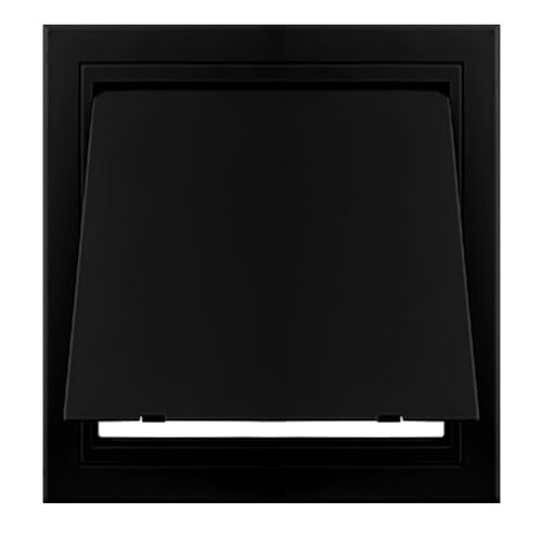 Revisionsklappe Aus ABS-Kunststoff für Wand Und Decke, Zugangsöffnung mit Verstecktem Druckknopf, Inspektionstür, Wasserdicht(Black,Hole 35x35cm) von ZJKXJH