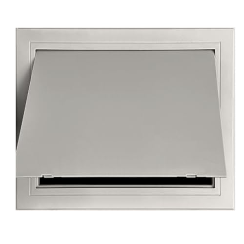 Revisionsklappe Aus ABS-Kunststoff für Wand Und Decke, Zugangsöffnung mit Verstecktem Druckknopf, Inspektionstür, Wasserdicht(Gray,Hole 15x25cm) von ZJKXJH