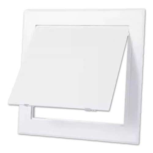 Revisionsklappe Aus ABS-Kunststoff für Wand Und Decke, Zugangsöffnung mit Verstecktem Druckknopf, Inspektionstür, Wasserdicht(White,Hole 20x25cm) von ZJKXJH