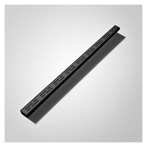 ZJKXJH Entwässerungsrinne Schwarze Lineare Dachrinnen mit Anpassbaren Längen, Linearer Entwässerungskanal Aus Edelstahl 40 Zoll, Hochbelastbarer Entwässerungskanal(3 Pack,LxWxH-100x5x3cm) von ZJKXJH