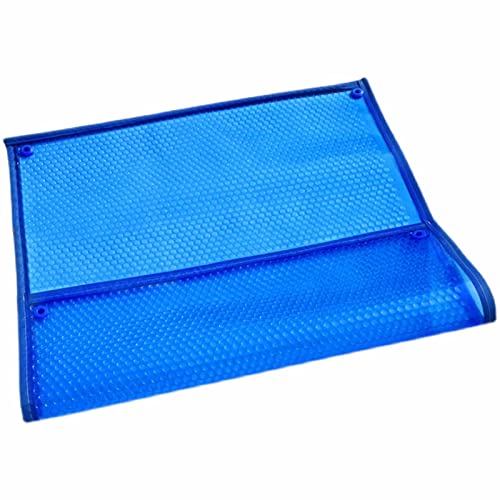 ZJKXJH Poolabdeckung Solar-Pool-Abdeckungen, Blaue Rechteckige 400um Luftpolster-Isolierfolie Mit Rand Und Ösen, Staubdichte, Faltbare Spa-Thermoabdeckung (Size : 2x4m/6.6x13ft) von ZJKXJH