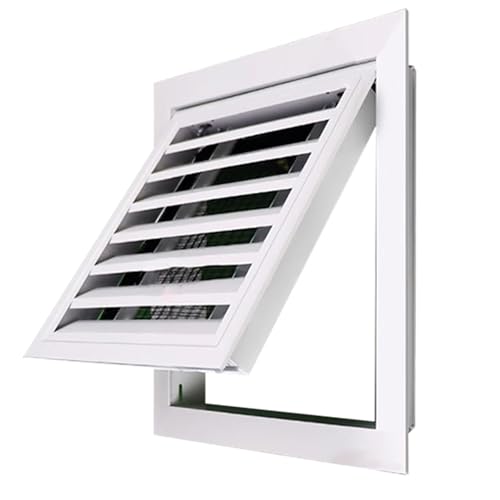 Zugangsplatten mit Rollläden, Zugangstüren Aus Aluminiumlegierung für Lüftungsöffnungen, Einfach Zu Installierende Inspektionstür(White,Hole 30x30cm) von ZJKXJH