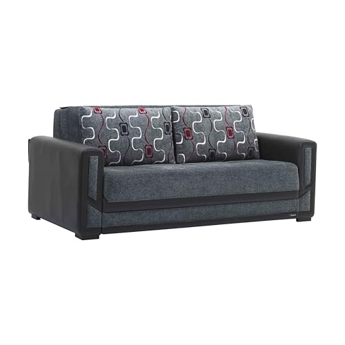 ZJMTOCYU Cabrio Polstersofa mit Stauraum, effizient für kleine Räume, Design, Grau von ZJMTOCYU