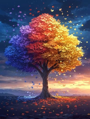Baum Diamond Painting Erwachsene, 5D Diamant Painting Bilder Farbe Muster Design, Eckige Steine Diamond Art Kinder DIY Strass Stickerei Bastelset für Wanddeko Schlafzimmer, 20 x 30cm -zjn25060J Baum Diamond Painting Erwachsene, 5D Diamant Painting Bilder Farbe Muster Design, Eckige Steine Diamond Art Kinder DIY Strass Stickerei Bastelset für Wanddeko Schlafzimmer, 20 x 30cm -zjn25060J von ZJNBBDOU