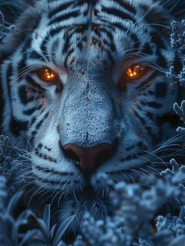 Tiger Diamond Painting Erwachsene, 5D Diamant Painting Bilder Tier Muster Design, Eckige Steine Diamond Art Kinder DIY Strass Stickerei Bastelset für Wanddeko Schlafzimmer, 100 x 135cm -zjn25062X Tiger Diamond Painting Erwachsene, 5D Diamant Painting Bilder Tier Muster Design, Eckige Steine Diamond Art Kinder DIY Strass Stickerei Bastelset für Wanddeko Schlafzimmer, 100 x 135cm -zjn25062X von ZJNBBDOU