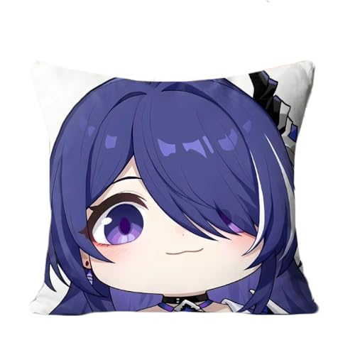 ZJNLC Anime Throw Pillows für Honkai Star Rail Acheron, Design für Anime Fans Stofftier für Heimdekoration Und Autos Verwendet,40 * 40CM von ZJNLC