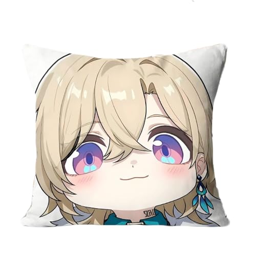 ZJNLC Anime Throw Pillows für Honkai Star Rail Aventurine, Design für Anime Fans Stofftier für Heimdekoration Und Autos Verwendet,40 * 40CM von ZJNLC