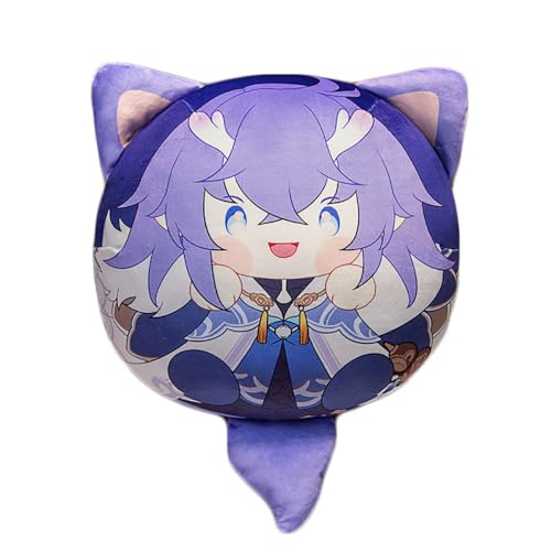 ZJNLC Anime Throw Pillows für Honkai Star Rail Bailu, Design für Anime Fans Stofftier für Heimdekoration Und Autos Verwendet,10cm+32cm von ZJNLC