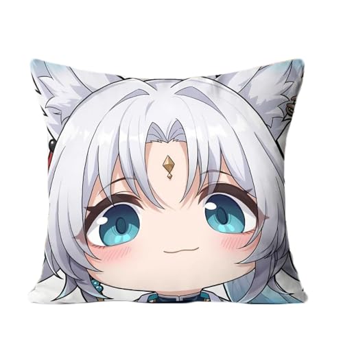ZJNLC Anime Throw Pillows für Honkai Star Rail Feixiao, Design für Anime Fans Stofftier für Heimdekoration Und Autos Verwendet,35 * 35CM von ZJNLC