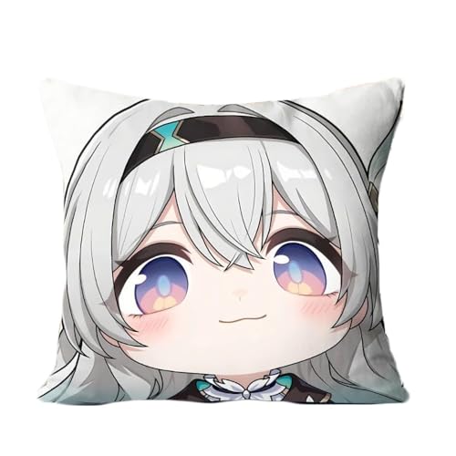 ZJNLC Anime Throw Pillows für Honkai Star Rail Firefly, Design für Anime Fans Stofftier für Heimdekoration Und Autos Verwendet,50 * 50CM von ZJNLC