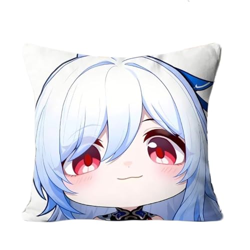 ZJNLC Anime Throw Pillows für Honkai Star Rail Jingliu, Design für Anime Fans Stofftier für Heimdekoration Und Autos Verwendet,35 * 35CM von ZJNLC