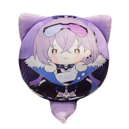 ZJNLC Anime Throw Pillows für Honkai Star Rail Silver Wolf, Design für Anime Fans Stofftier für Heimdekoration Und Autos Verwendet,10cm+32cm von ZJNLC