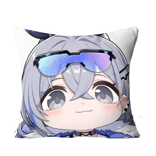 ZJNLC Anime Throw Pillows für Honkai Star Rail Silver Wolf, Design für Anime Fans Stofftier für Heimdekoration Und Autos Verwendet,40 * 40CM von ZJNLC