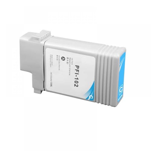 ZJNWTVUH 1 Stück oder 1 Satz PFI107 Tintenpatrone 130 ml kompatibel mit IPF670 IPF680 IPF685 IPF770 IPF780 IPF785 6 Farben mit Chip und Tinte(C) von ZJNWTVUH