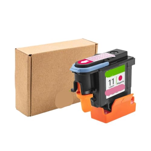 ZJNWTVUH 1PC Renovierung PrinThead C4810A C4811A C4812A C4813A Kompatibel mit 100 110 500 510 800 815 820 1000 1100 1200 2200 2300 2500 2600 Drucker(1PC - Magenta) von ZJNWTVUH