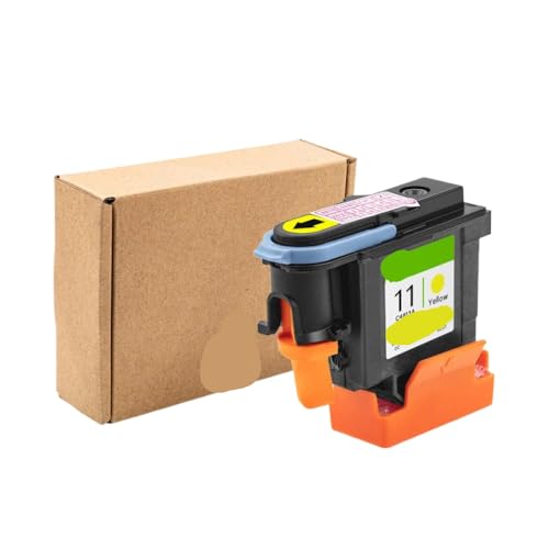 ZJNWTVUH 1PC Renovierung PrinThead C4810A C4811A C4812A C4813A Kompatibel mit 100 110 500 510 800 815 820 1000 1100 1200 2200 2300 2500 2600 Drucker(1PC - Yellow) von ZJNWTVUH
