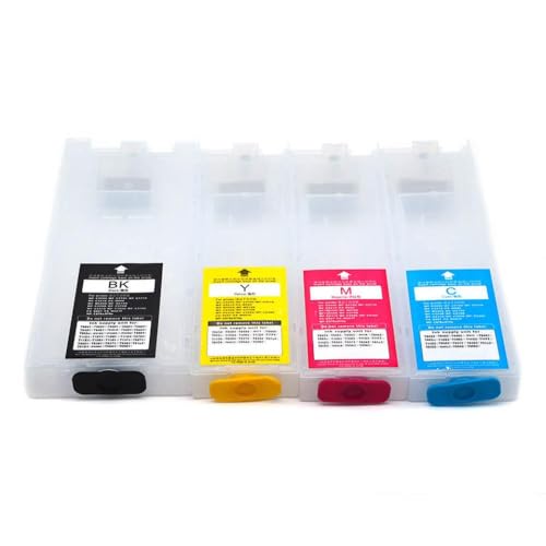 ZJNWTVUH 600 ml 320 ml Leere Nachfüllkartusche ohne Chip kompatibel Kompatibel mit Workforce Pro WF-C5390 WF-C5890 WF-C5790 WF-5710 WF-5290 WF-5210 Drucker von ZJNWTVUH